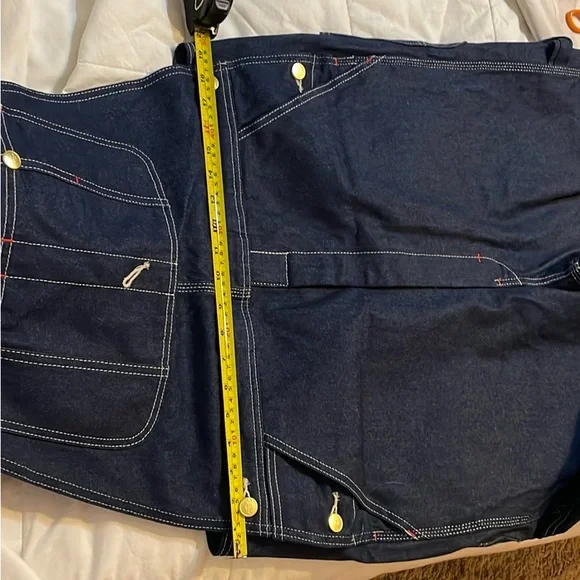 NWOT DICKIES Men'sIndigoBibOveralls-tag says34x34;BUT,fit like 38x36..Mislabeled - Picture 8 of 10